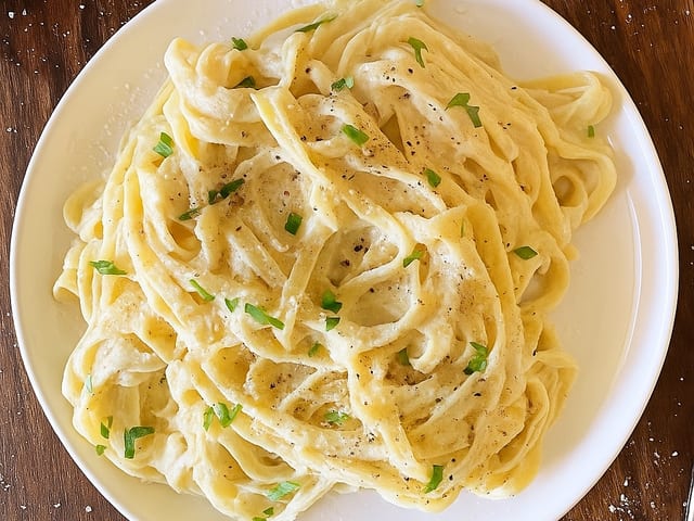 Creamy Alfredo.