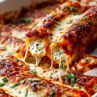 Baked manicotti